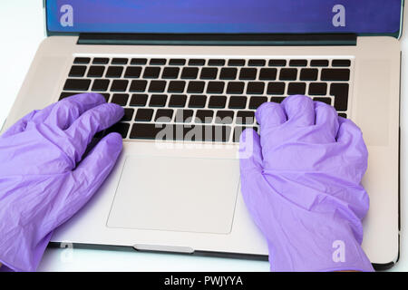 computer  research who scientist Stock Photo