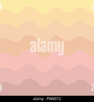 vector illustration of pastel color waves background. Stock Vector