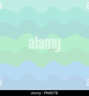 vector illustration of pastel color waves background. Stock Vector