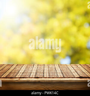 empty table for display montages Stock Photo