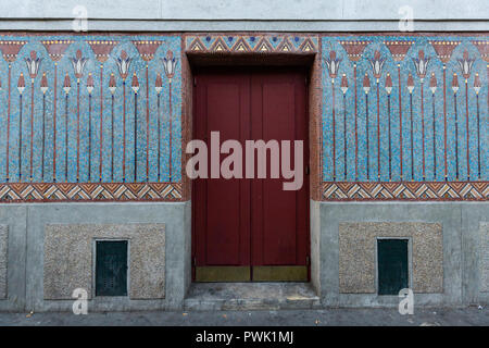 The Louxor cinema was built in 1921 and its architecture has been called  a distinctive art deco neo-egyptian in style. The cinema is listed as an his Stock Photo