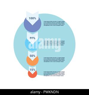 sales funnel with steps stages business infographic. purchase diagram concept over white background copy space flat design Stock Vector