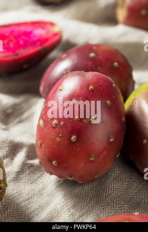 Organic Red Prickly Pears Ready to Eat Stock Photo