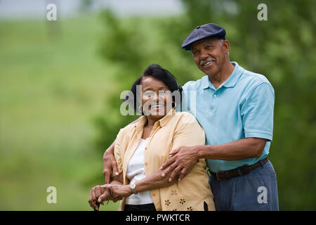 Portrait of a smiling mature couple. Stock Photo