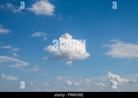 Cloud centered in sky Stock Photo