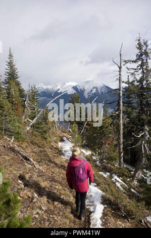 Hiking Lakit Mountain, Kootenays, British Columbia, BC, Canada