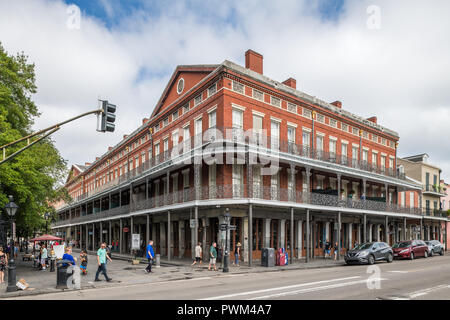 The Pontalba building in the French Quarter Stock Photo