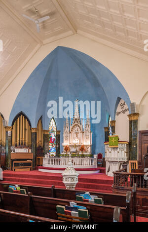 Interior of Minnekirken Norwegian Lutheran Church in the Logan Square neighborhood Stock Photo