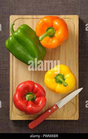 Mixed peppers Stock Photo