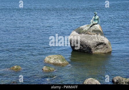 Girl in wetsuit, sculpture at Stanley Park, Vancouver, Canada Stock Photo