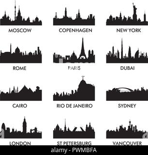 city silhouette vector illustration Stock Vector