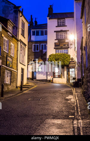 Robin Hood Bay village street scenes Stock Photo