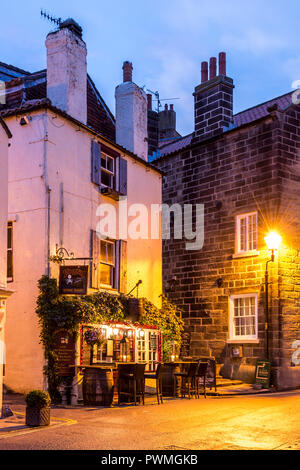 Robin Hood Bay village street scenes Stock Photo