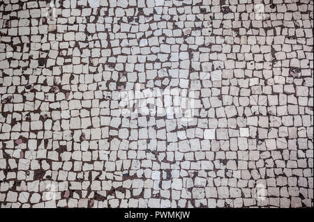 Abstract background of old cobblestone pavement Stock Photo