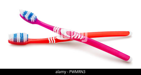 toothbrush path isolated Stock Photo