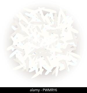 jasmine rice grains. kernels. Vector illustration. For culinary, cafe, fastfood, shop, restaurant Can be used as tag label poster Stock Vector