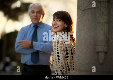 Portrait of two smiling business colleagues. Stock Photo