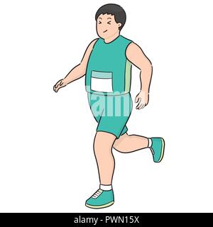 vector of man running Stock Vector