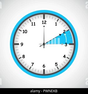 switch to winter time concept for daylight saving vector illustration EPS10 Stock Vector