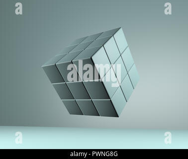 Magic Cubes. 3d cubes - Concept Stock Photo