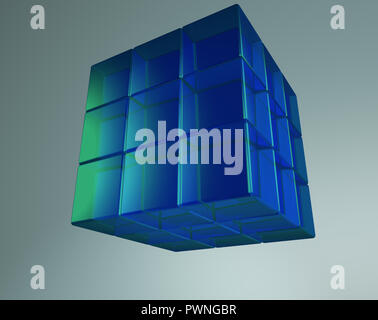 Magic Cubes. 3d cubes - Concept Stock Photo