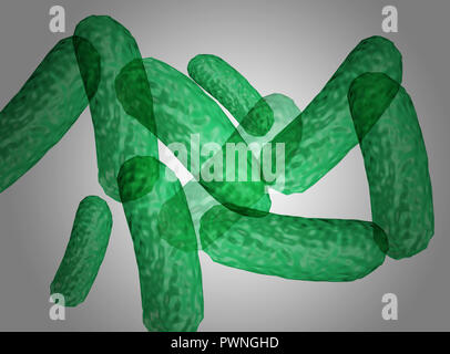 3d render. Bacteria. Bacteria close up Stock Photo