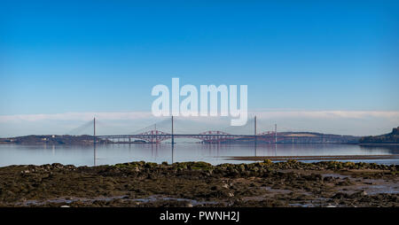 Bridges over Firth of Forth Stock Photo