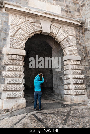 Portal Fosc in Peñíscola, Spain, one of the filming locations for Game of Thrones (season six) Stock Photo