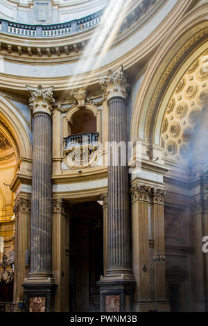 Turin, Italy - May 26 2013: The interior of church Basilica di Superga of Turin, Italy. Stock Photo