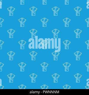 Robe pattern vector seamless blue Stock Vector