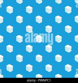 Arranged clothes pattern vector seamless blue Stock Vector