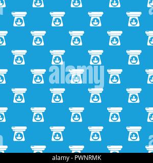 Spa aroma bottle pattern vector seamless blue Stock Vector