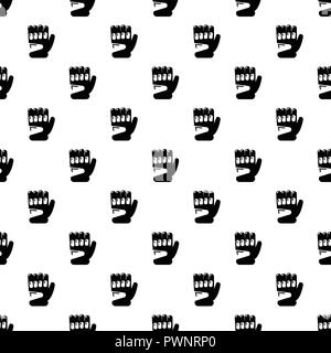 Paintball sport glove pattern vector seamless Stock Vector