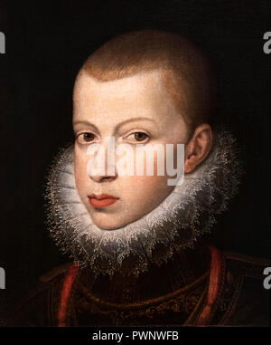 Prince Philip III of Spain (1578-1631) by Juan Pantoja de La Cruz (1553-1608), oil on canvas, c.1590-92 Stock Photo