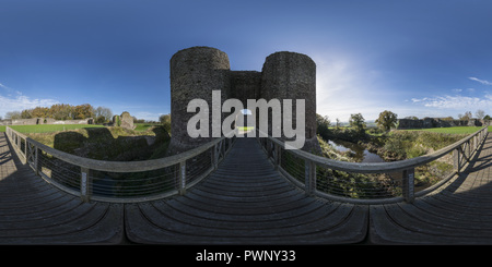 360 degree panoramic view of White Castle, Abergavenny