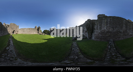 360 degree panoramic view of West range ruins, Inner Ward, White Castle