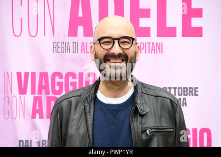 Rome Italy 17 October 2018 - Casa del Cinema - Presentation film IN VIAGGIO CON ADELE photocall Nicola Guaglianone film script Credit: Giuseppe Andidero/Alamy Live News Stock Photo