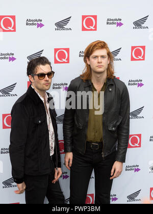 London, UK. 17th Oct, 2018. The Round House Chalk Farm  The Amazons arrive at the Q Awards 2018  in Association with Absolute Radio People In Picture: The Amazons Credit: Dean Fardell / Alamy Live News Feed / Alamy Live News Stock Photo