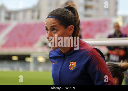 Miniestadi, Barcelona, Spain. 17th Oct, 2018. UEFA Womens Champions League football, Barcelona versus Glasgow City; Vicky Losada of FC Barcelona before the match Credit: Action Plus Sports/Alamy Live News Stock Photo