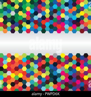 Abstract background of hexagons for your design Stock Vector