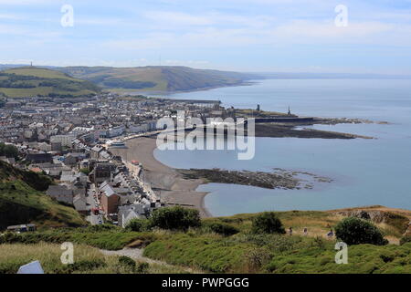 Constitution Hill, Aberystwyth, Ceredigion, Wales, United Kingdom Stock Photo