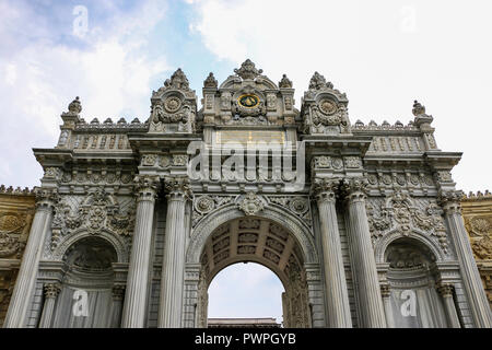 a Gate in  Dalmabahce Palace - Istanbul, Turkey Stock Photo