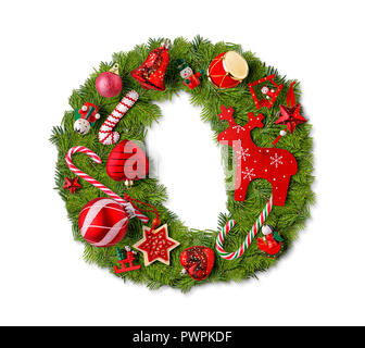 Christmas alphabet letter L isolated on white Stock Photo - Alamy