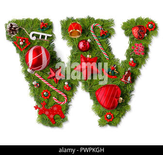 https://l450v.alamy.com/450v/pwpkgh/christmas-alphabet-letter-w-isolated-on-white-pwpkgh.jpg