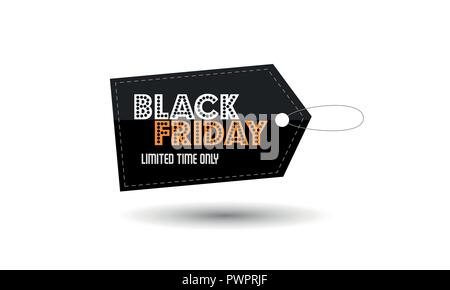 Black Friday sale price label design template Stock Vector
