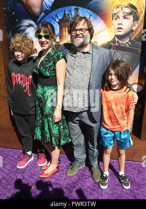 Exclusive!! Jack Black plays Mr Mom as he and wife Tanya take 2 month old  son Samuel Jason for a stroll around the neighbourhood in Beverly Hills,  Ca, 8/5/06 Stock Photo - Alamy