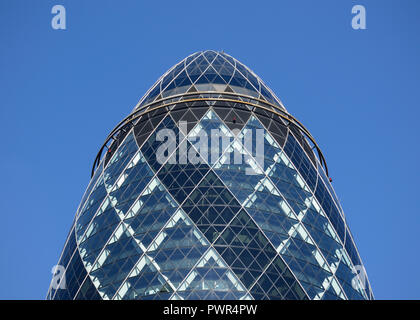 The Gherkin Building, 30 St Mary Axe, London, United Kingdom Stock Photo