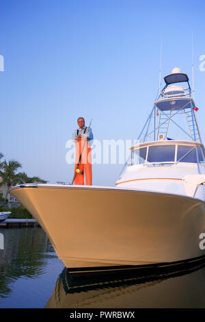 Offshore deep sea fishing in Key West, Florida, USA Stock Photo