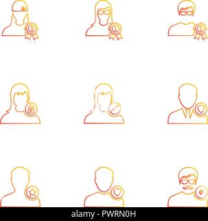 avtar , user , profile , avatar , dp , picture , profile picture , man , women , girl , boy , kid , child , male , female , icon, vector, design,  fla Stock Vector