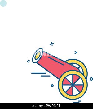 Cannon icon design vector Stock Vector